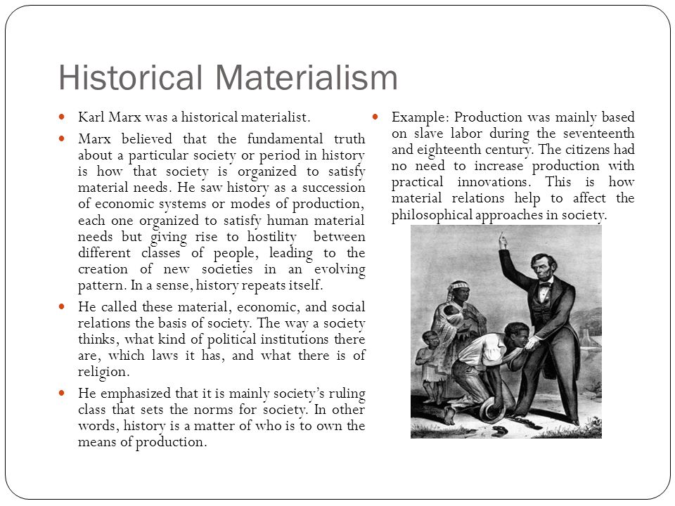 essay about historical materialism