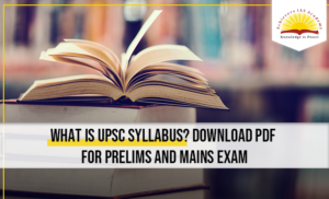 UPSC syllabus pdf download