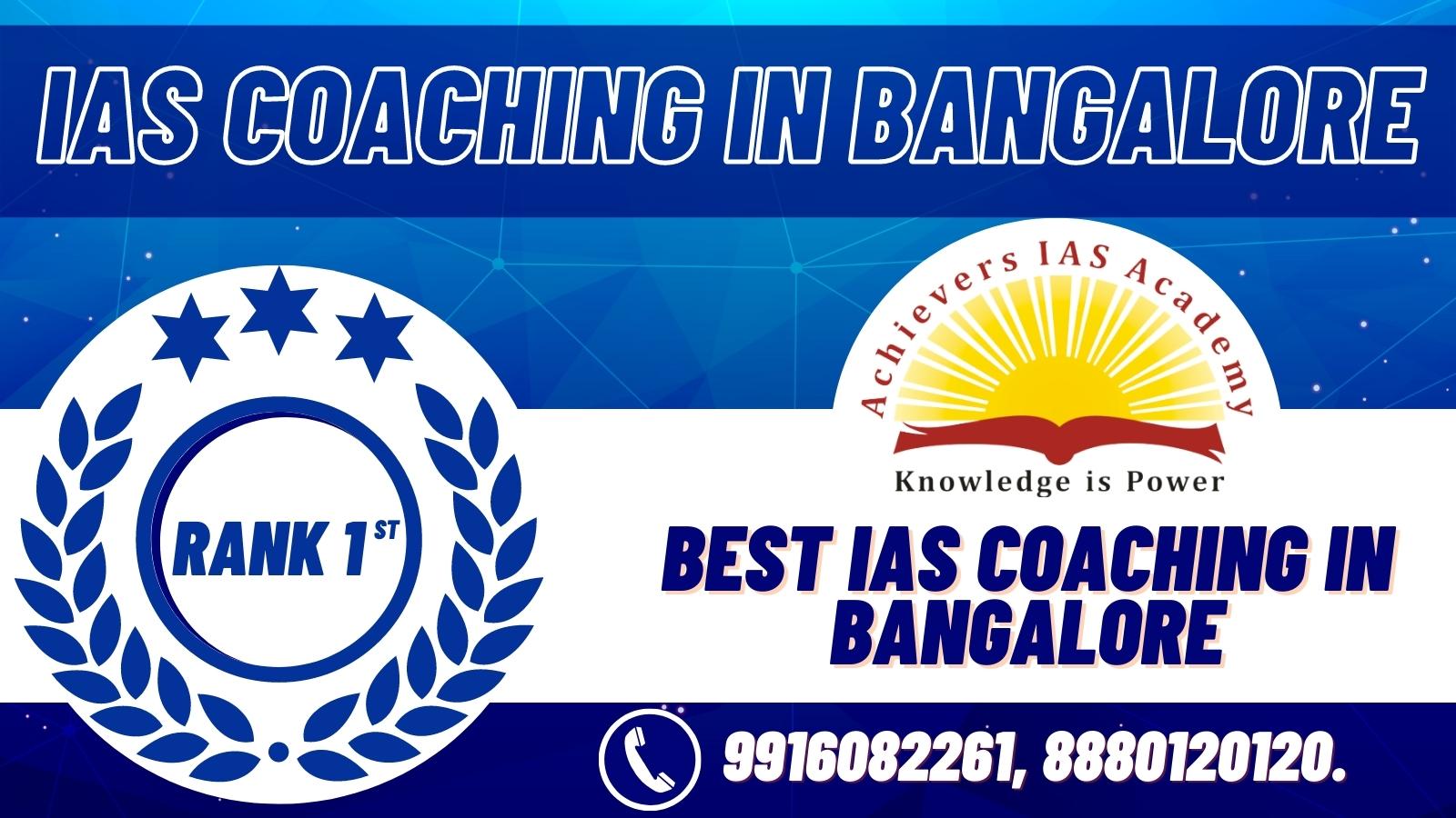 Best IAS Coaching Centre In Bangalore | Crack UPSC Exam Easily