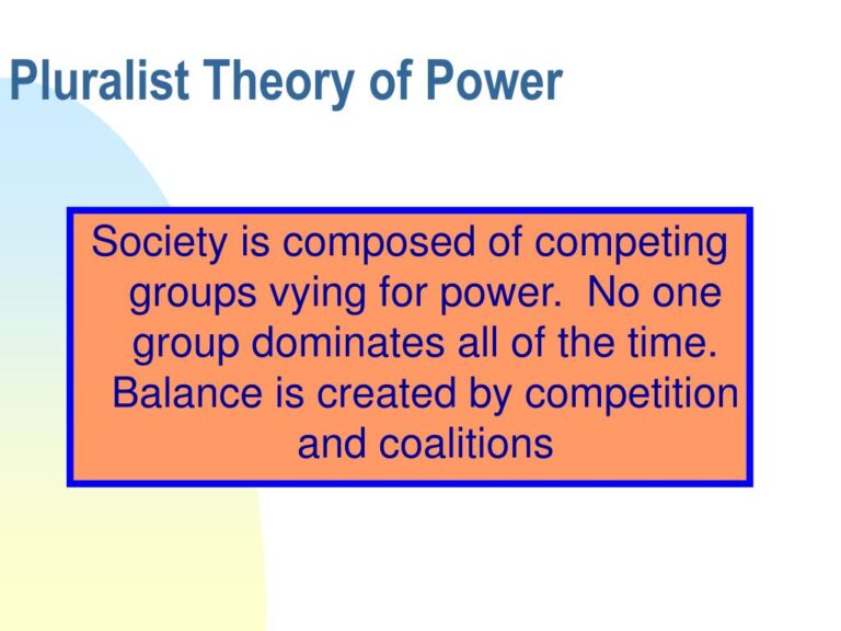 pluralist view of power