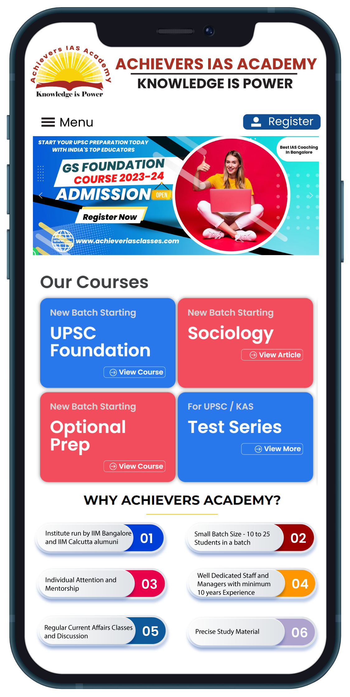 Achievers IAS Classes Best IAS Coaching In Bangalore